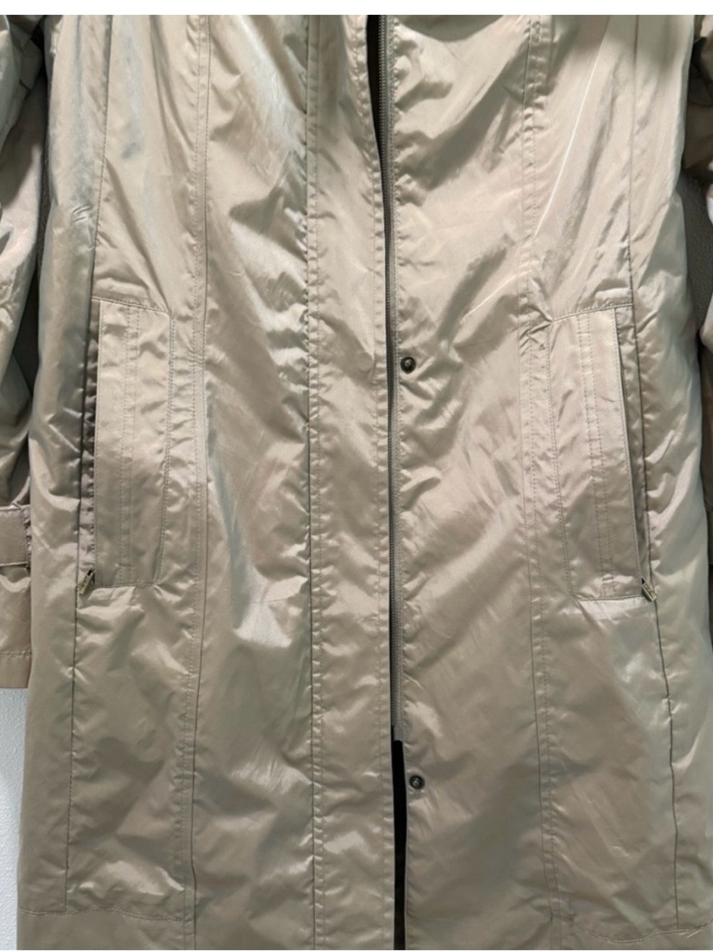 Cole Haan Chic Rain Coat with Back Bow - Picture 6 of 12